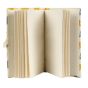 Diary Pen Lock Fabric Handmade Paper 6*8' White Elephant