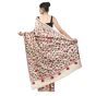 Saree kantha stitch Tussar Image 4