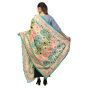 Phulkari Dupatta chanderi SILK Image 4