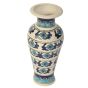 Flower Vase Khurja Pottery Blue White Ery Blue White