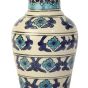 Flower Vase Khurja Pottery Blue White Ery Blue White