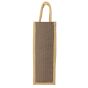 Water Bottle Bag With Flap Jute  Image 3