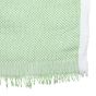 Bath Towel Cotton Green With White