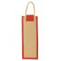 Water Bottle Bag With Flap Jute Multicolour 