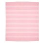 Bedspread  Cotton Light Pink With White Line 90x100 (Double Bed Sheet with Pillow Cover)