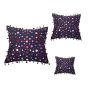 Saras Cushion Cover Set Banjara Embroidery Mirrorwork Only Multicolour