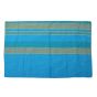 Bedspread  Cotton Blue With Yellow 90x100 (Double Bed Sheet with Pillow Cover)