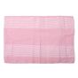 Bedspread  Cotton Light Pink With White Line 90x100 (Double Bed Sheet with Pillow Cover)