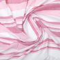 Bedspread  Cotton Pink With White Line 90x60 (Single Bed Sheet without Pillow Cover)