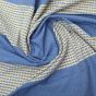 Bedspread  Cotton Blue With Yellow 90x60 (Single Bed Sheet without Pillow Cover)