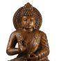 Idol Budhha Wood Carving Antique 24"*12"(2 Feet)