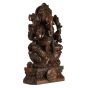 Idol Ganesha Wood Carving Antique 24"*12"(2 Feet)