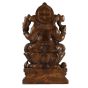 Idol Ganesha Wood Carving Antique 24"*12"(2 Feet)