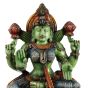 Idol Lakshmi Wood Carving Painted 24"*12"(2 Feet)