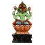 Idol Lakshmi Wood Carving Painted 24"*12"(2 Feet)