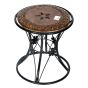 Stool wrought iron damru and dholak shape Image 2