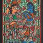 Saras Madhubani Framed Paintings 18/15 fine work