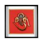 Wall Décor Glass Framed Ganesha Image 1