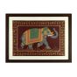 Miniature painting ELEPHANT ON SILK WITH FRAME Image 1