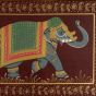 Miniature painting ELEPHANT ON SILK WITH FRAME Image 2