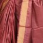 SAREE PURE KOSA SILK PLAIN MAROON