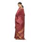 SAREE PURE KOSA SILK PLAIN MAROON