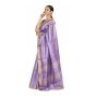 SAREE PURE KOSA SILK PLAIN PURPLE