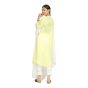 SUIT CHIKENKARI COTTON LEMON YELLOW M