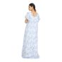 LONG NIGHTY WHITE & BLUE XXL