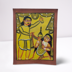 Painting Bengal Pattachitra Babu Culture Yellow 10*14"