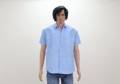 Cotton Shirt Half Sleeves (Sky Blue 44)