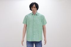 Cotton Shirt Half Sleeves (Light Green 40)