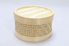 Bamboo Round Box Large