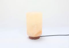 H Rock Salt  Cylinder Shape Lamp