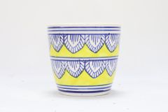 Kp In Pot Glass Yellow Sml 4 In