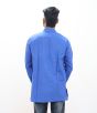 Cotton Short Kurta Full Sleeves (Dark Blue 44)