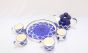 Khurja Pottery Murli Mug Tea Set White & Blue Color Big 2