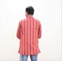 Cotton Short Kurta Full Sleeves (Broad Lines Red 40)