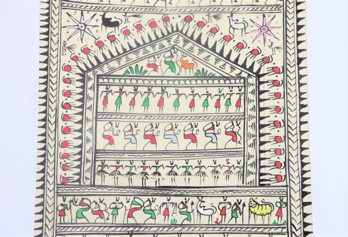 Pattachitra T Silk Tribal  11"*8" (6)