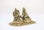 Brass Figurine A Black Kuber With Laxmi 