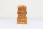 Wooden Ashok Stambh Pen Stand Type 24 (Natural)