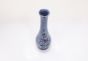 Kp Flr Vase Bottle W Flr Blue 10 In