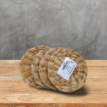 Coaster Water Hyacinth Fibre Circular Shaped Natural Colour 