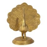 Showpiece Brass Peacock 6 Inch Image 1