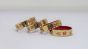 Glass Bangle set of 4 Radhe in Red 2x6