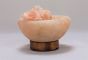 H Rock Salt  Firebowl Lamp