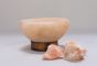 H Rock Salt  Firebowl Lamp