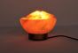 H Rock Salt  Firebowl Lamp