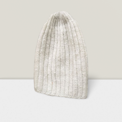 Cap Angora Wool Plain White