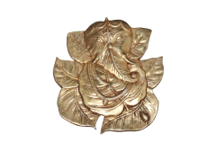 Brass Wall Ganesha  2Pc Set 